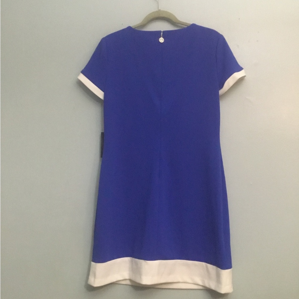 Tommy Hilfiger Royal Blue Mini Dress with White Trim - Picture 4 of 12
